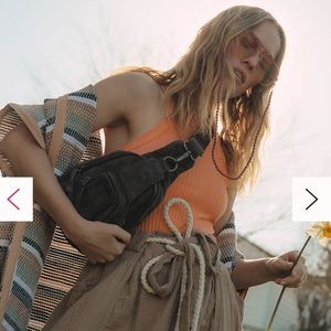 Free People Hudson Sling Bag in Chocolate